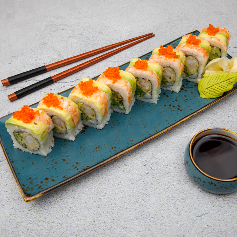 EBI Avocado Tempura Roll